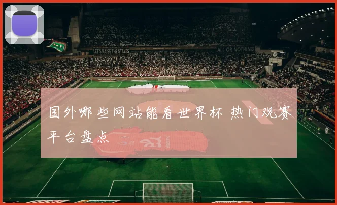 国外哪些网站能看世界杯 热门观赛平台盘点