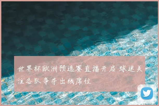 世界杯欧洲预选赛直播开启 球迷关注各队争夺出线席位